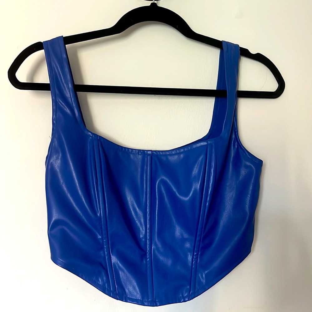 Princess Polly Kaeshia Bustier Blue Tank